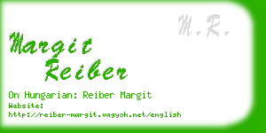 margit reiber business card